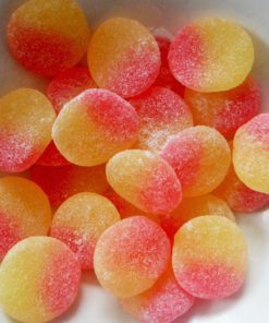 Fizzy peach sweets