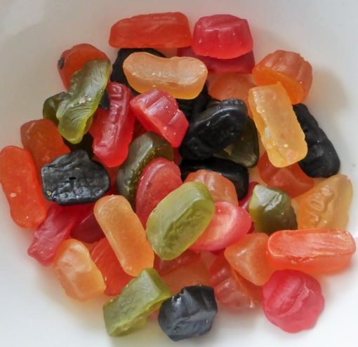 Wine gum sweets