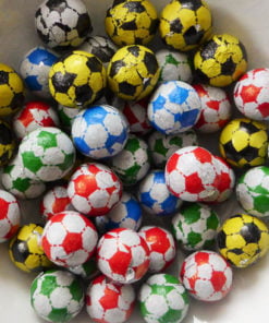 Chocolate footballs