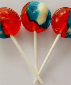 Iron bru lollipop