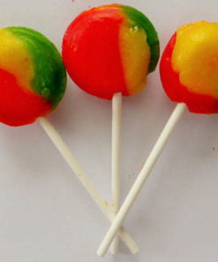 Tropical fruit lollipop