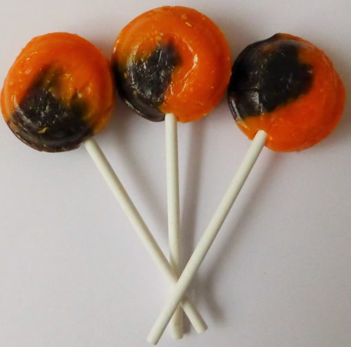 Chocolate orange lollipop