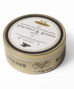 Liquorice and aniseed sweet tin