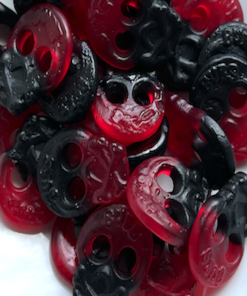 Swedish Raspberry skulls